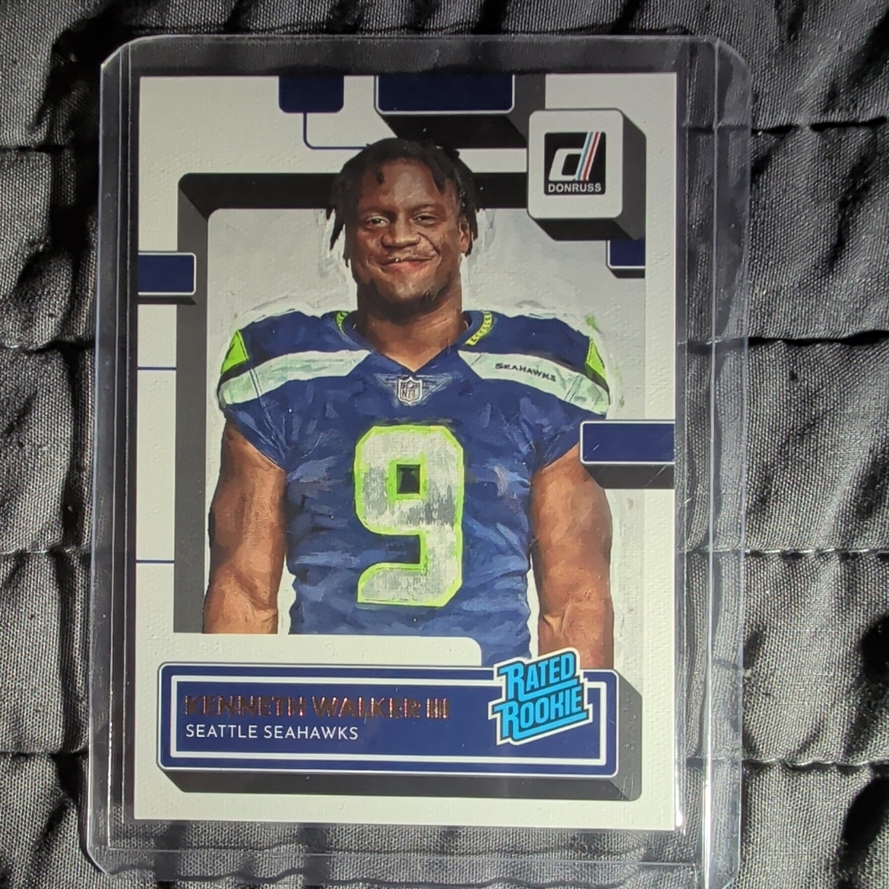 Kenneth Walker III- 2022 Panini Donruss - Rated Rookie #318 Canvas (RC) -SSP